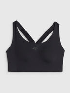 4F SPORT BRA, DEEP BLACK/164