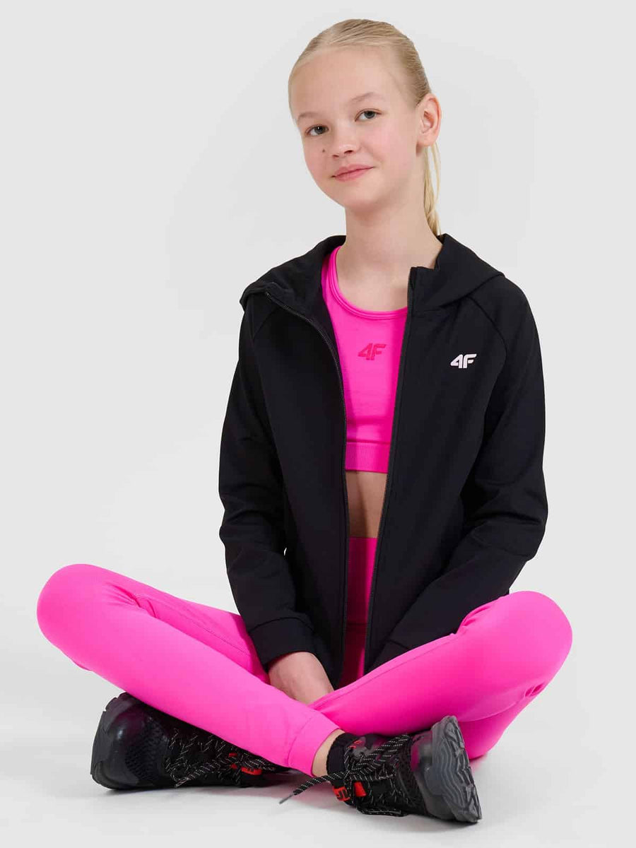 4F SPORT BRA, HOT PINK NEON/156