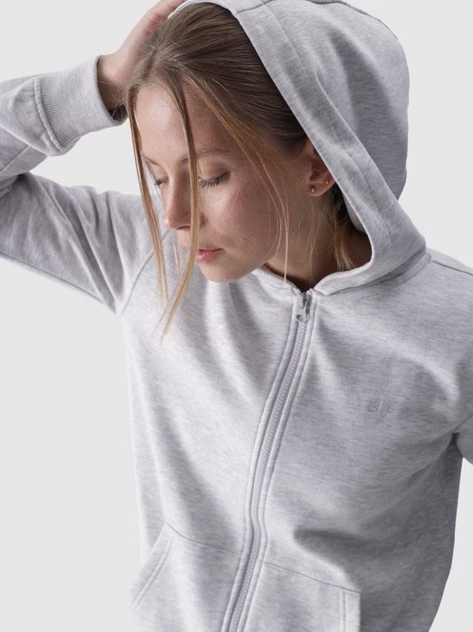 4F SWEATSHIRT, COLD LIGHT GREY MELANGE