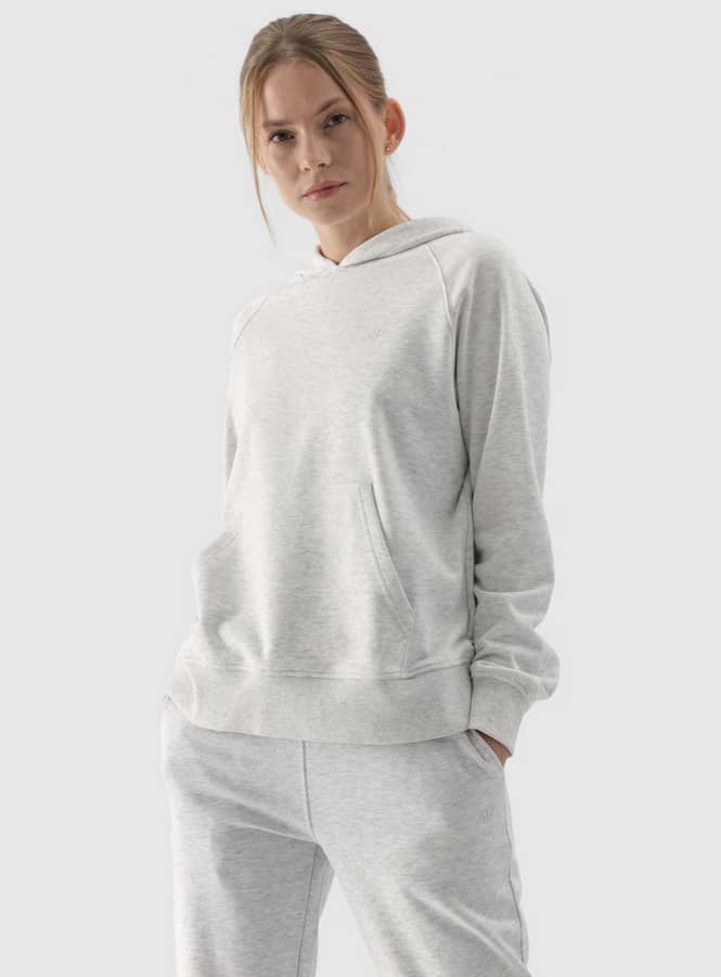 4F SWEATSHIRT, COLD LIGHT GREY MELANGE