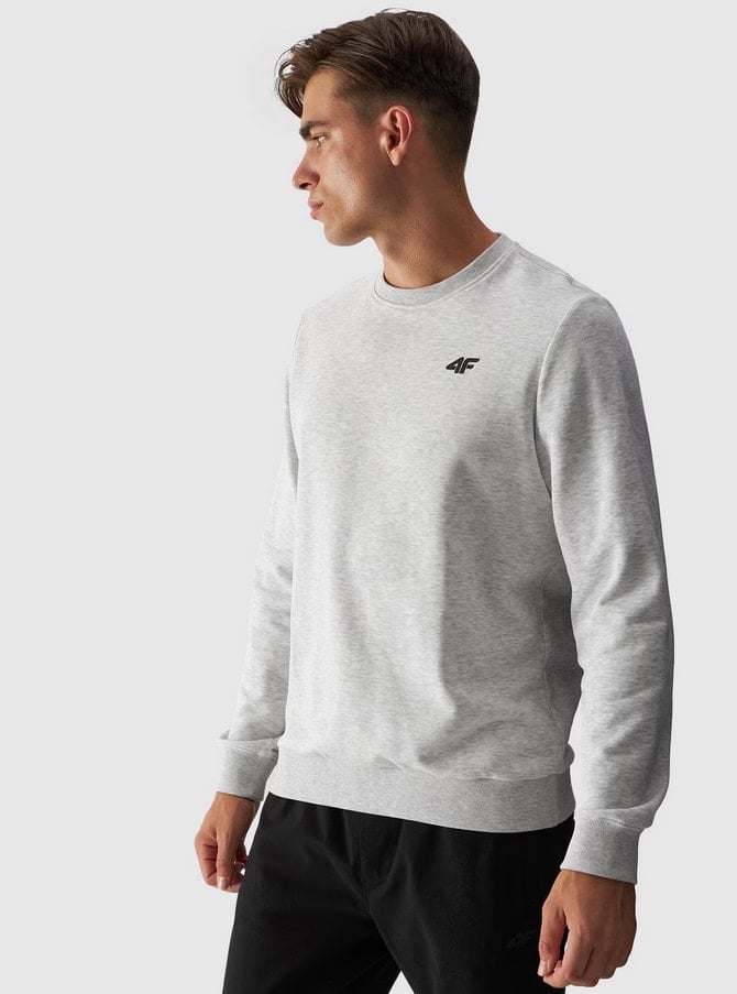 4F SWEATSHIRT, COLD LIGHT GREY MELANGE