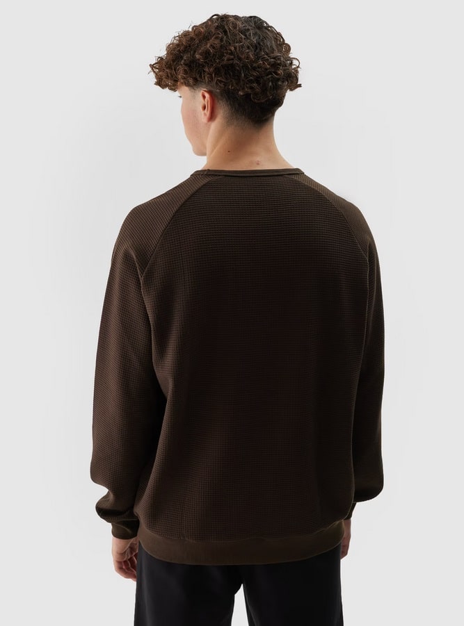 4F SWEATSHIRT, DARK BROWN