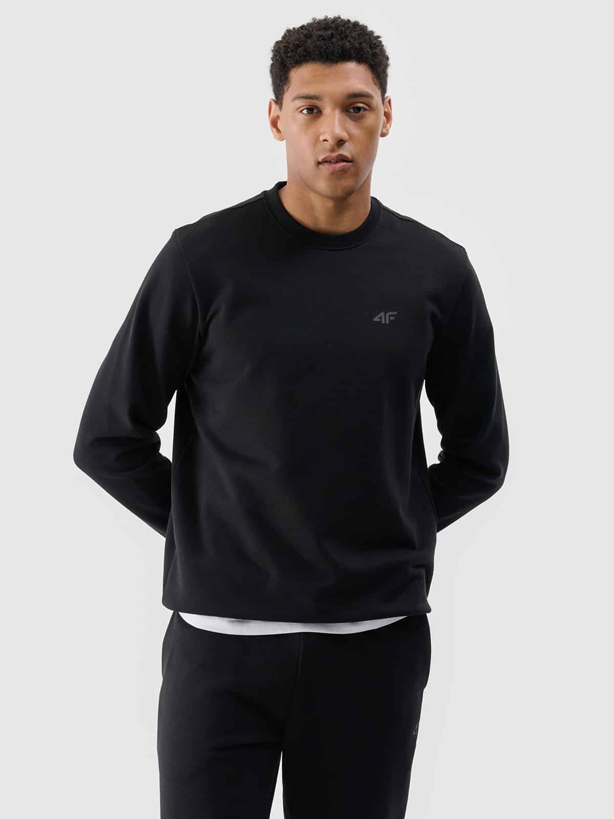 4F SWEATSHIRT, DEEP BLACK/1767