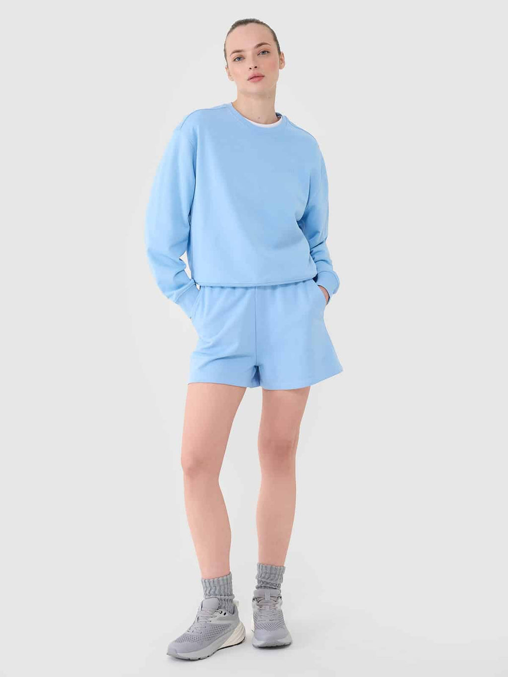 4F SWEATSHIRT, DENIM/1765