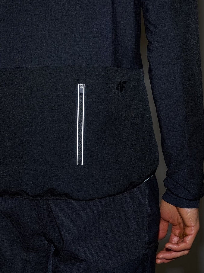 4F SWEATSHIRT FNK, DEEP BLACK