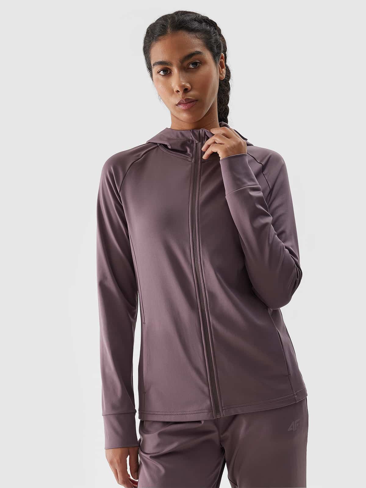 4F SWEATSHIRT FNK, LIGHT BROWN