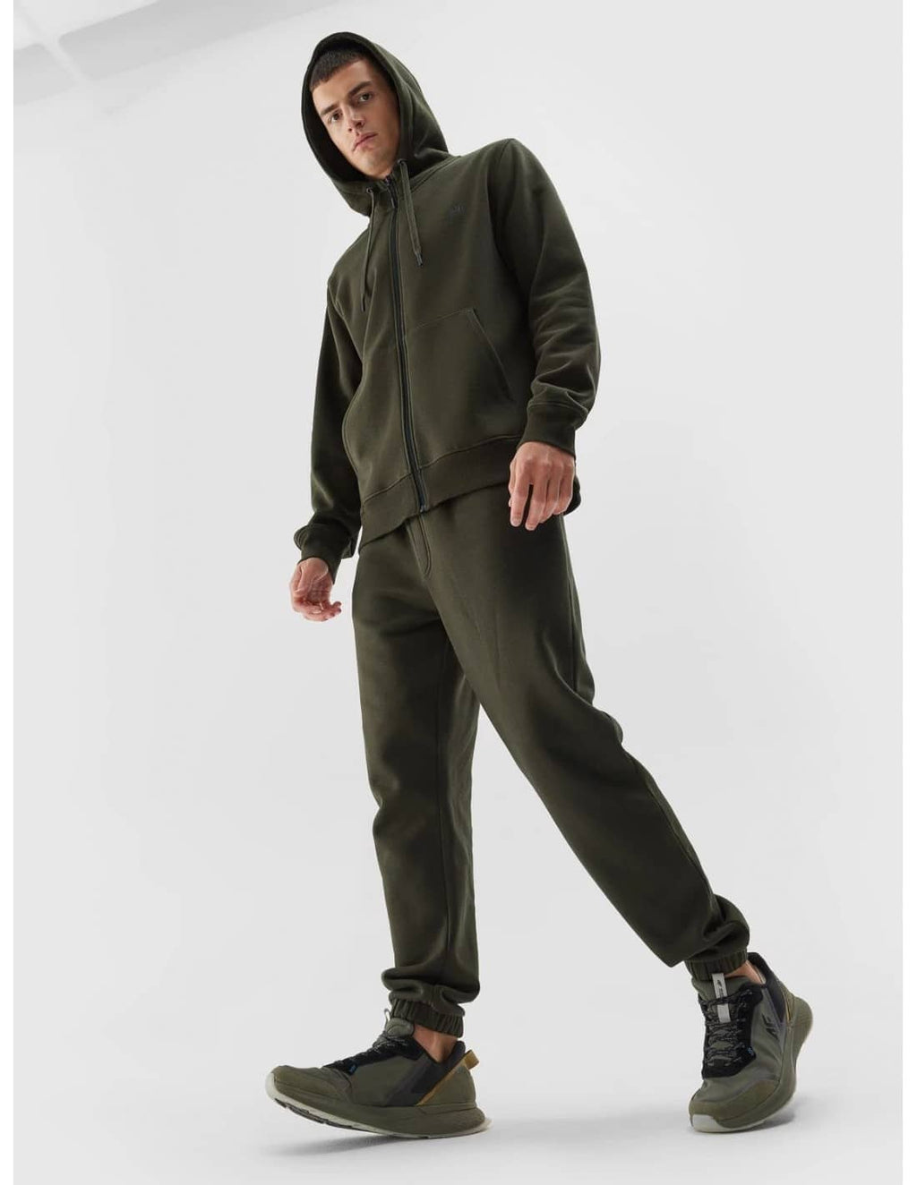 Sweatshirt Khaki 4f Aw23tswsm0774 43s