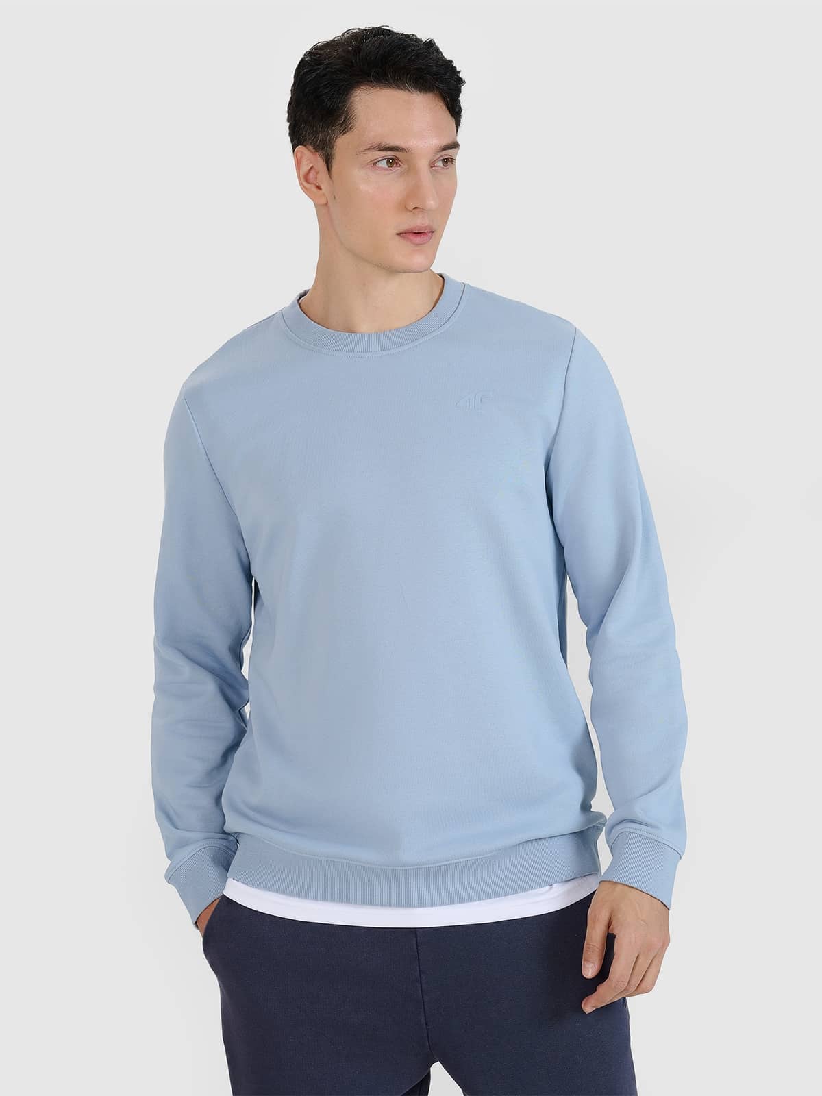 4F SWEATSHIRT, LIGHT BLUE/1622