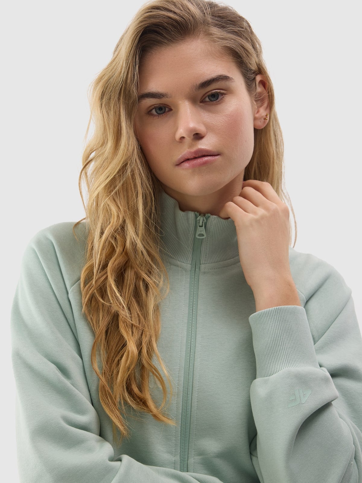4F SWEATSHIRT, LIGHT GREEN/42s