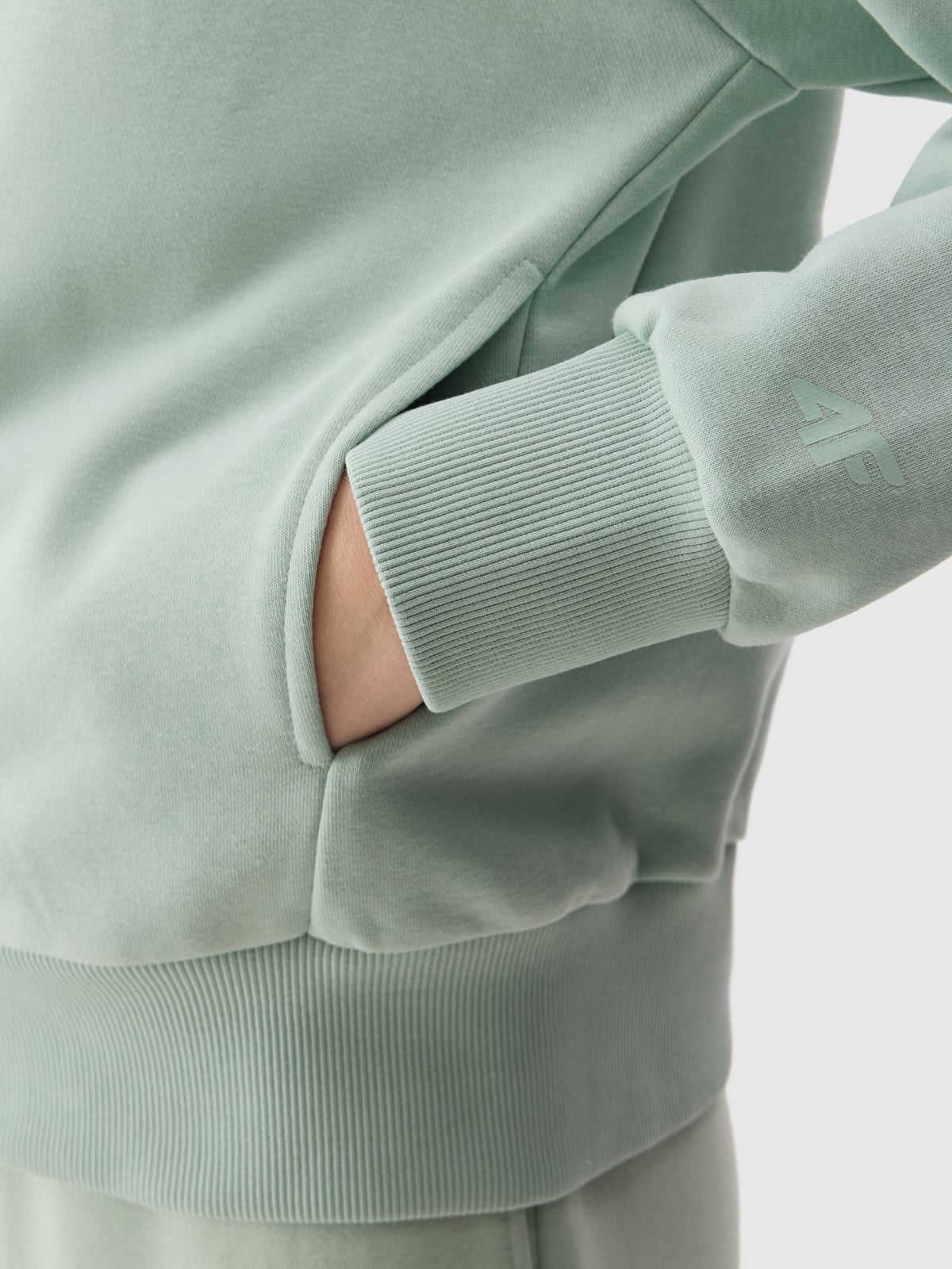 4F SWEATSHIRT, LIGHT GREEN/42s
