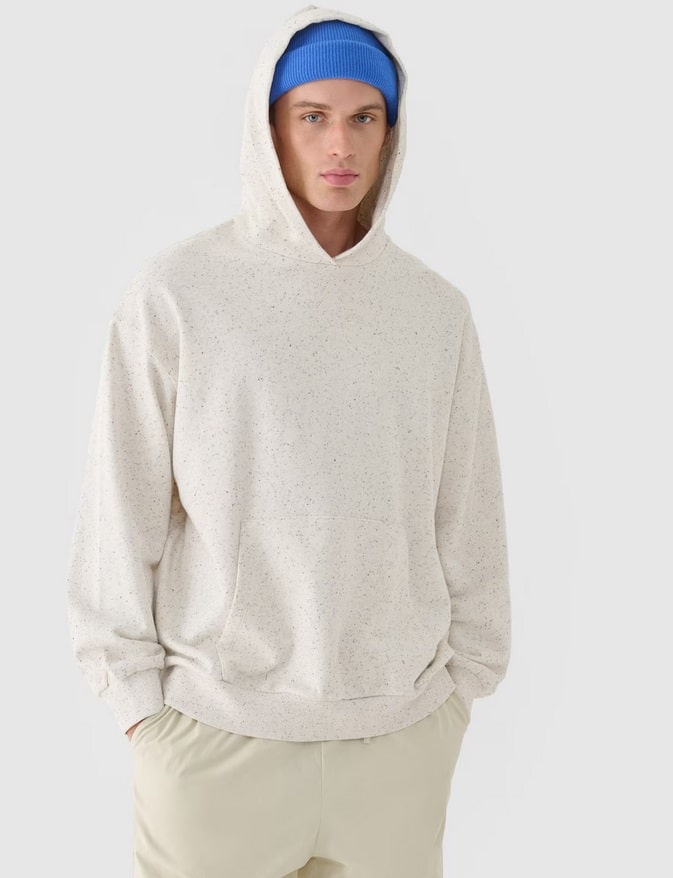 4F SWEATSHIRT, OFF WHITE
