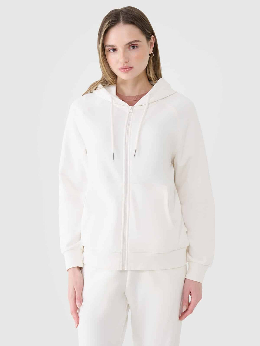 4F SWEATSHIRT, OFF WHITE