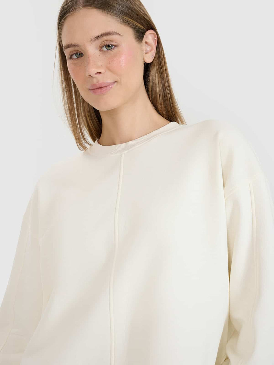 4F SWEATSHIRT, OFF WHITE/1543