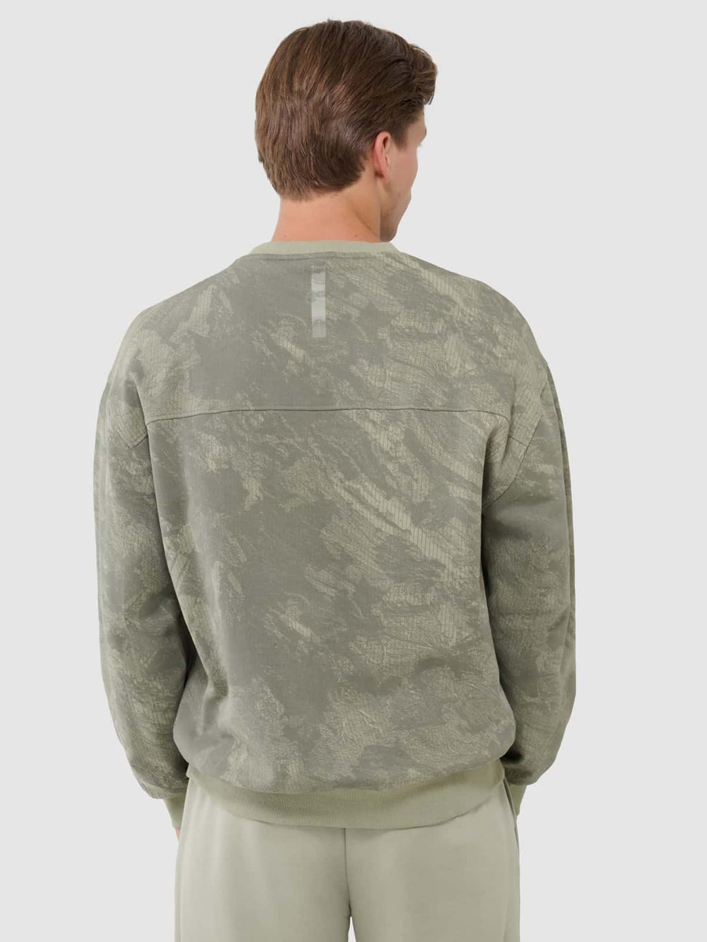 4F SWEATSHIRT, OLIVE ALLOVER