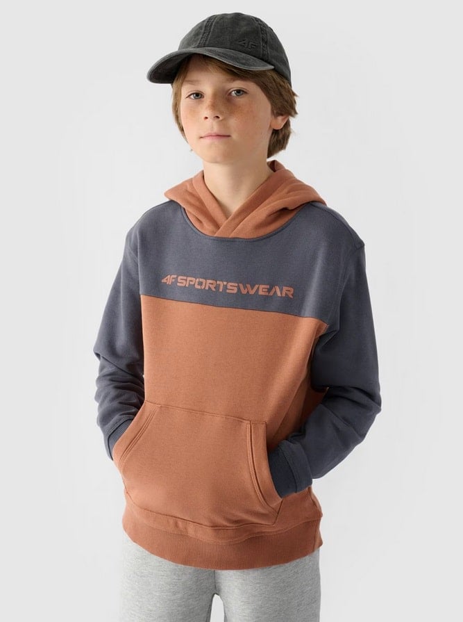 4F SWEATSHIRT, PALE CORAL