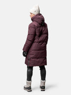 sammal w insulated parka jacket fudge maroon red ha 065 0574 c68