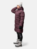 sammal w insulated parka jacket fudge maroon red ha 065 0574 c68 1