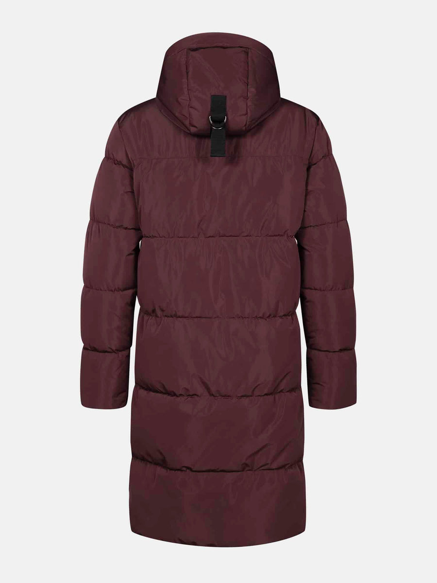 Halti Sammal W siltināta parka jaka, Fudge Maroon Red