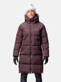 sammal w insulated parka jacket fudge maroon red ha 065 0574 c68