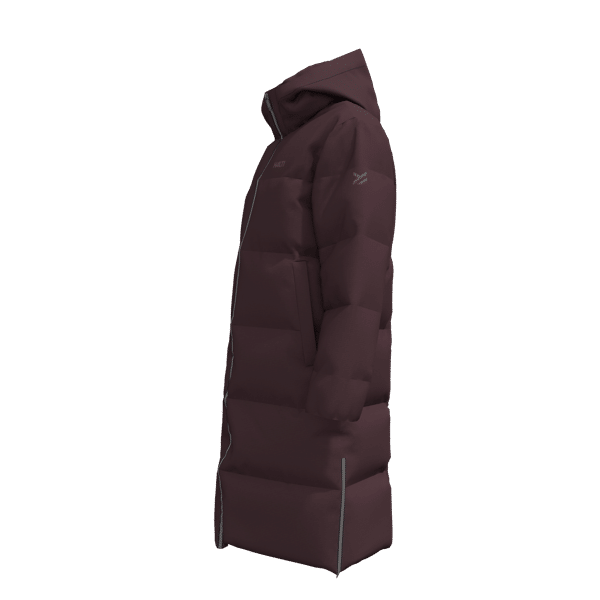 Halti Sammal W+ insulated parka jacket, Fudge Maroon Red