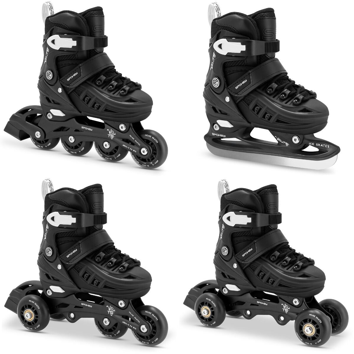 skrituļslidas 4one roller skates 4w1 34 38bk spo 944646