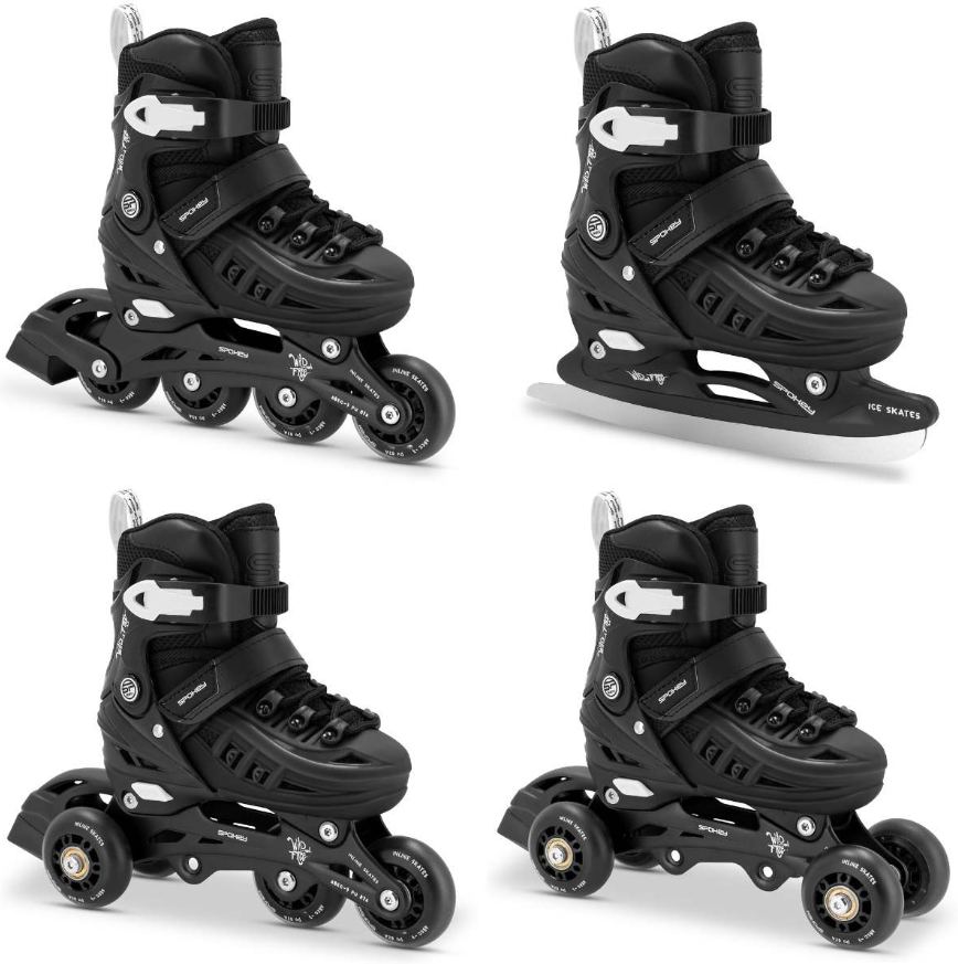 Spokey 4ONE Roller skates4W1 29-33BK