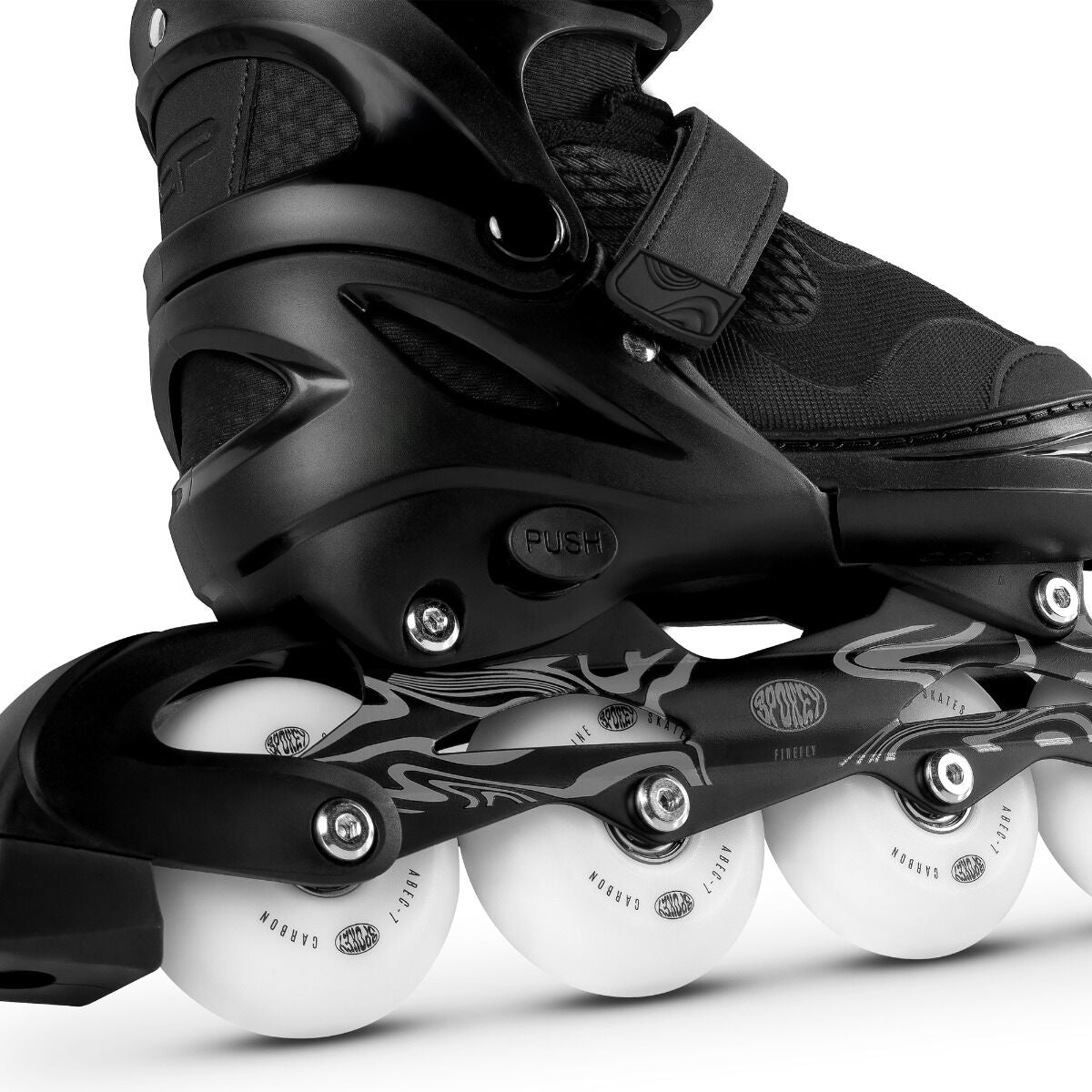 skrituļslidas firefly roller skates 35 38 bk wh spo 946367 2