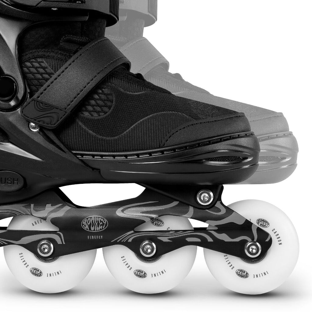 skrituļslidas firefly roller skates 35 38 bk wh spo 946367