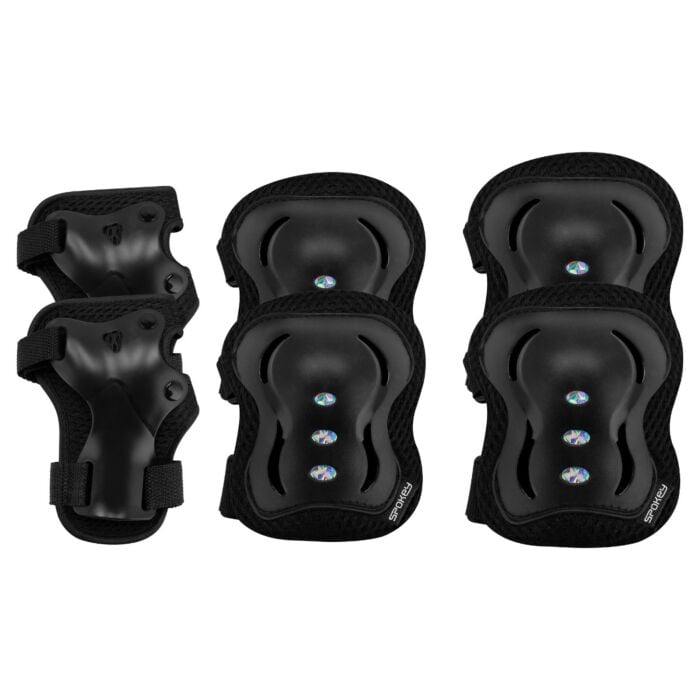 skrituļslidas shield prtoective set m bk spo 946547