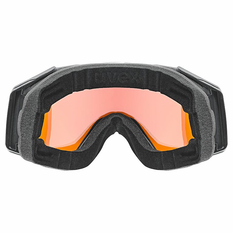 uvex gravity FM, black matt dl/red-orange S2