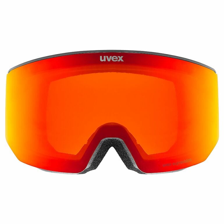 uvex lace ATTRACT FM, black matt dl/red-orange