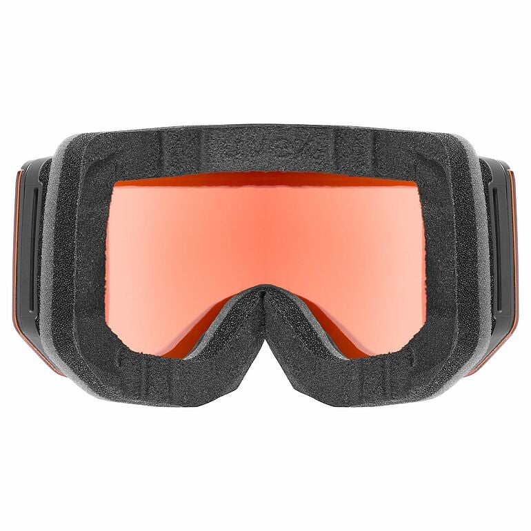 uvex lace ATTRACT FM, black matt dl/red-orange