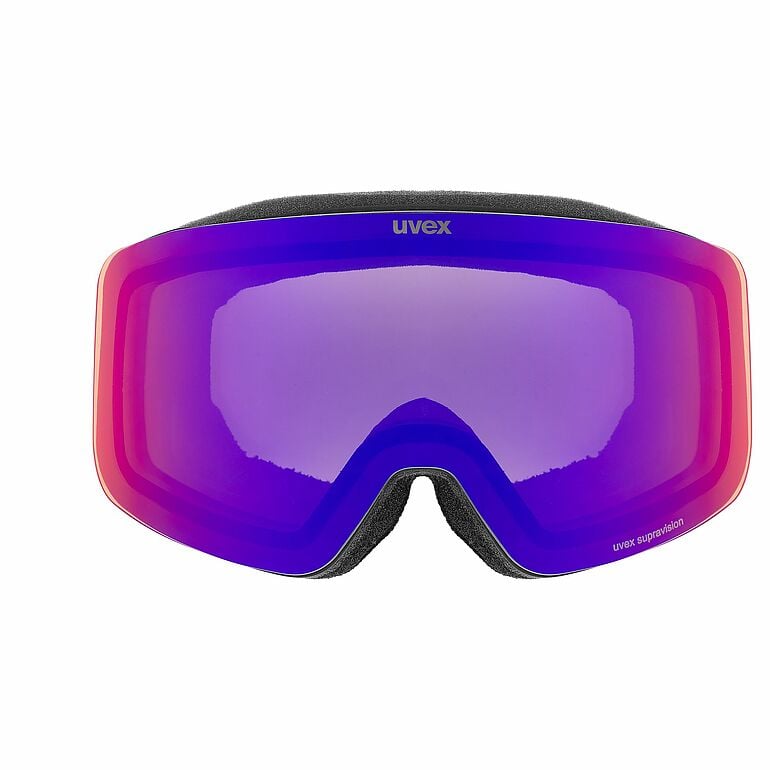 uvex pwdr FM , black matt dl/ruby on green-clear S2