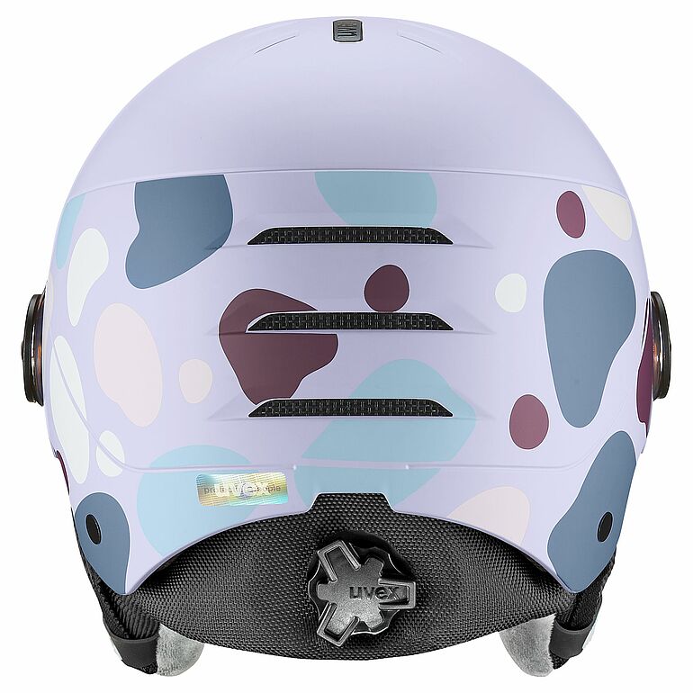 uvex rocket jr visor cool lavender abstract matt