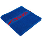 Speedo Border Towel, Neon Blue Lava Red 2