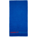 Speedo Border Towel, Neon Blue Lava Red 3