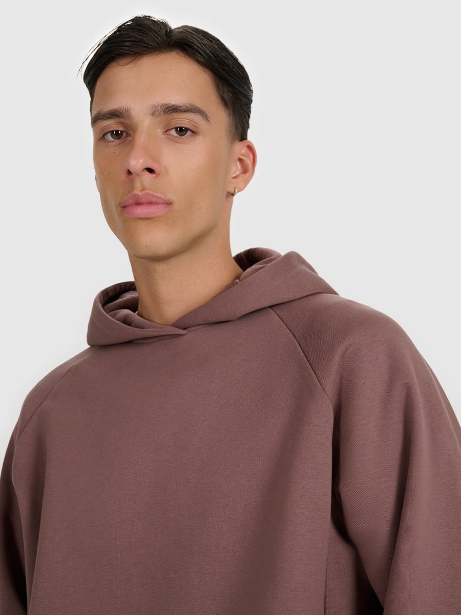 sporta džemperis sweatshirt dark brown 4f waw25tswsm1946 80s 2