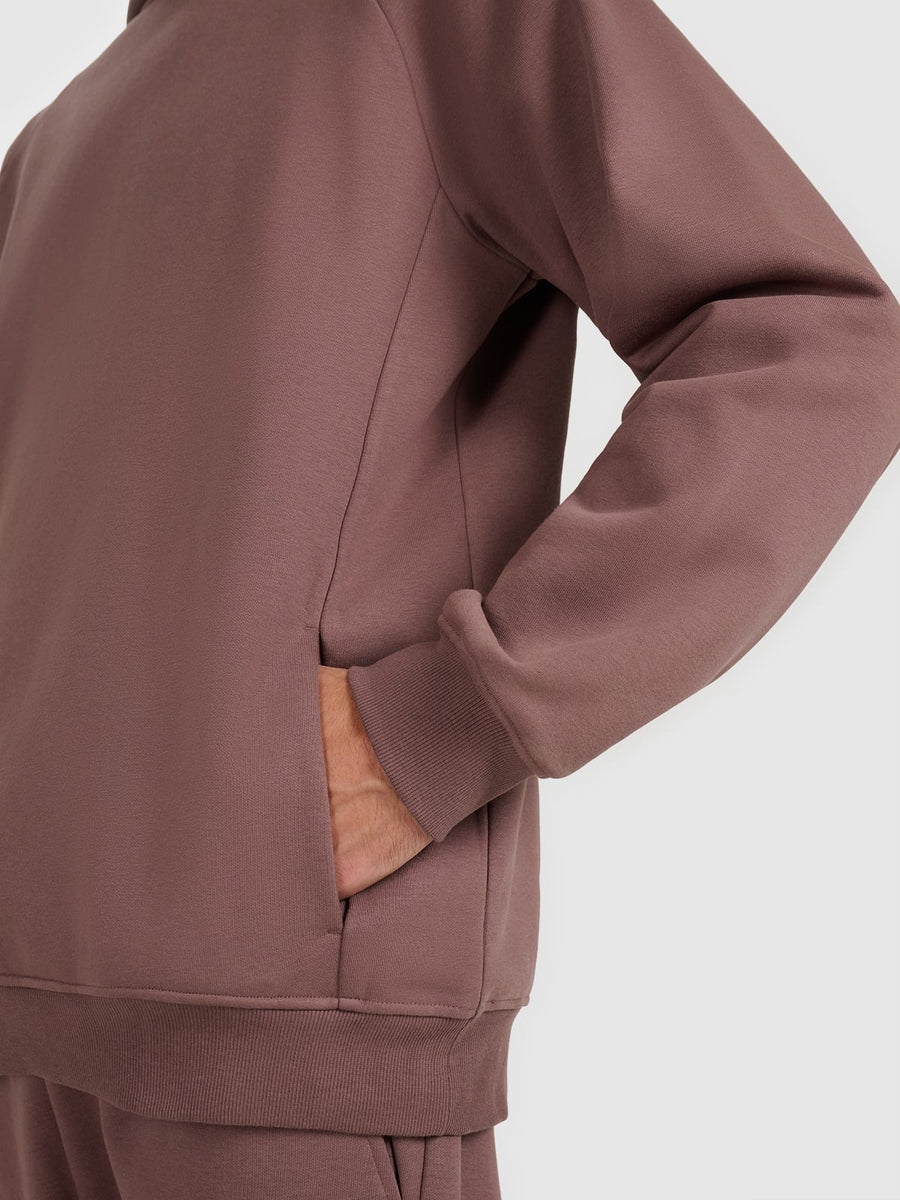 4F SWEATSHIRT, DARK BROWN/1946