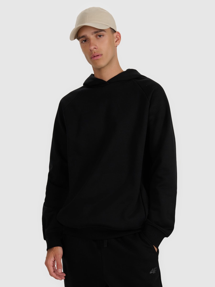 sporta džemperis sweatshirt deep black 4f waw25tswsm1946 20s