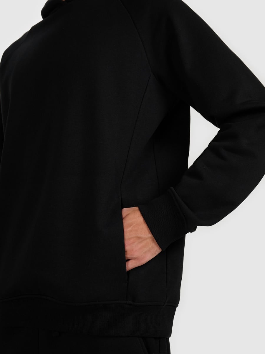 sporta džemperis sweatshirt deep black 4f waw25tswsm1946 20s 2