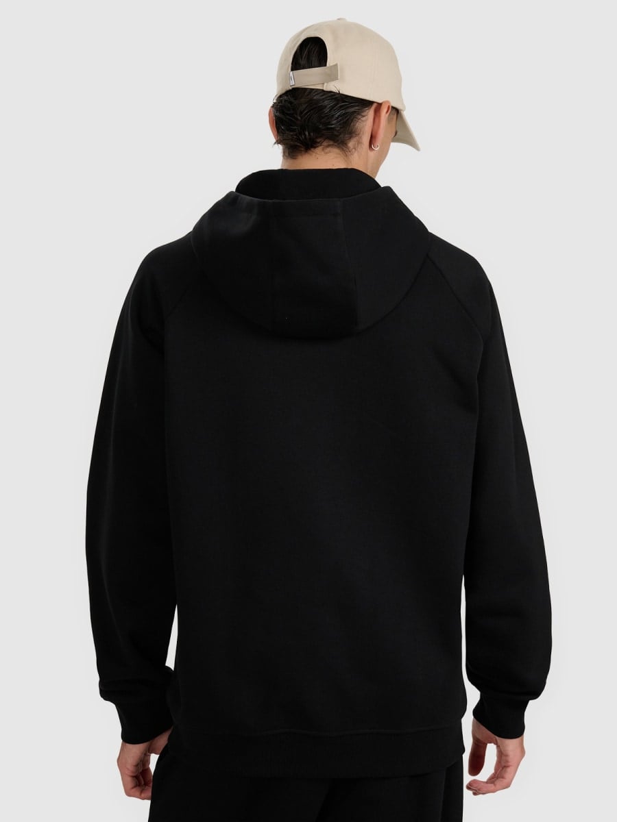 sporta džemperis sweatshirt deep black 4f waw25tswsm1946 20s 3
