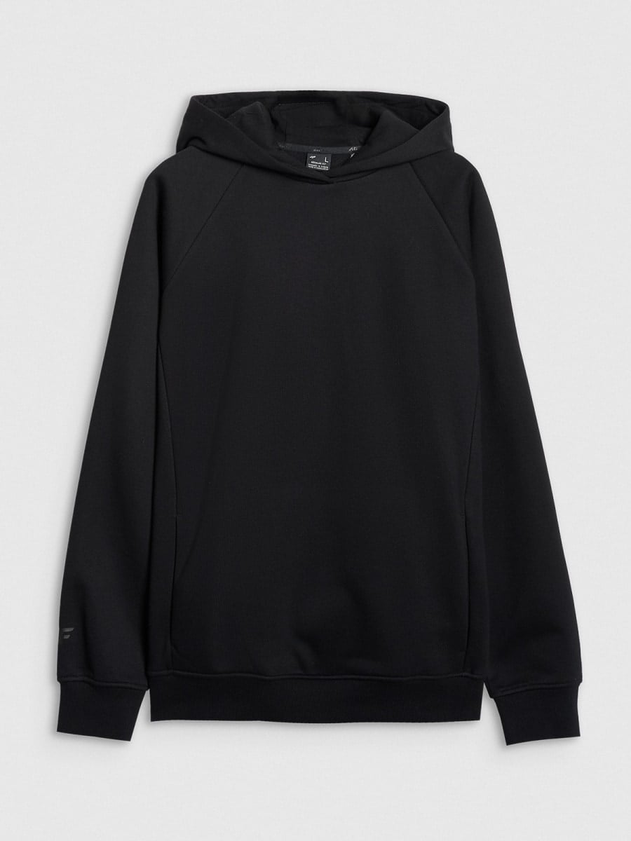 sporta džemperis sweatshirt deep black 4f waw25tswsm1946 20s 4