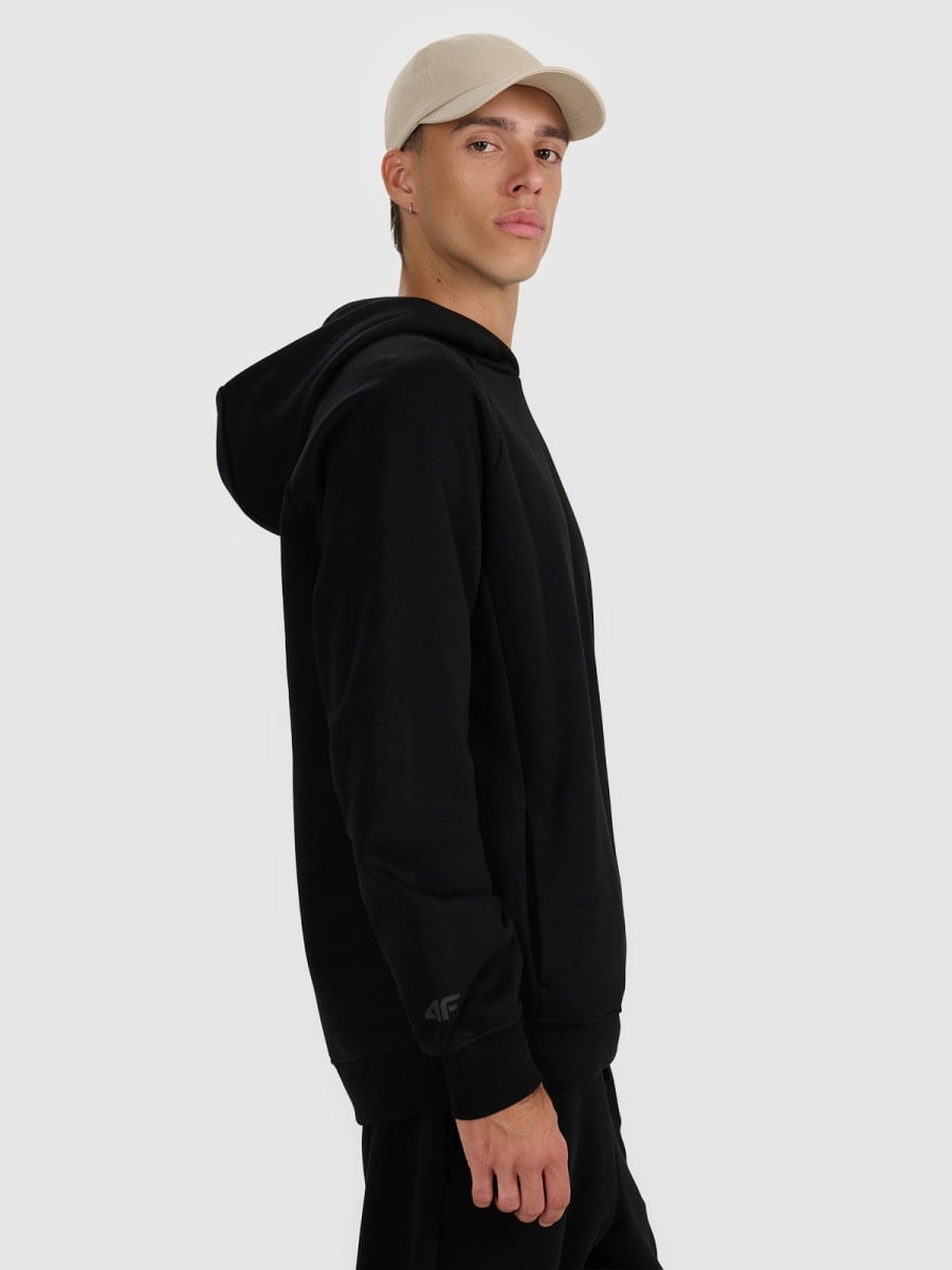 sporta džemperis sweatshirt deep black 4f waw25tswsm1946 20s