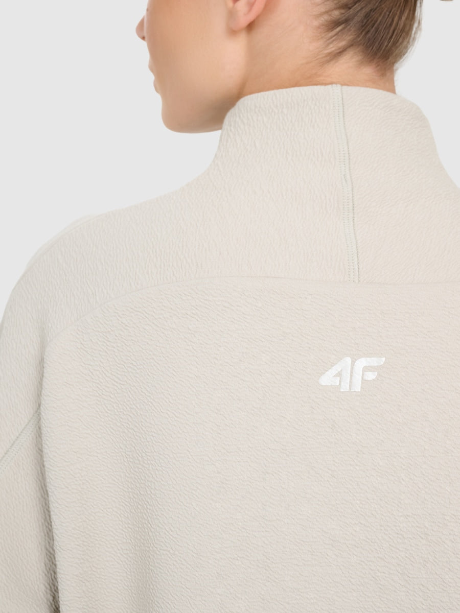 sporta džemperis sweatshirt fnk creme 4f waw25tfswf589 12s 4