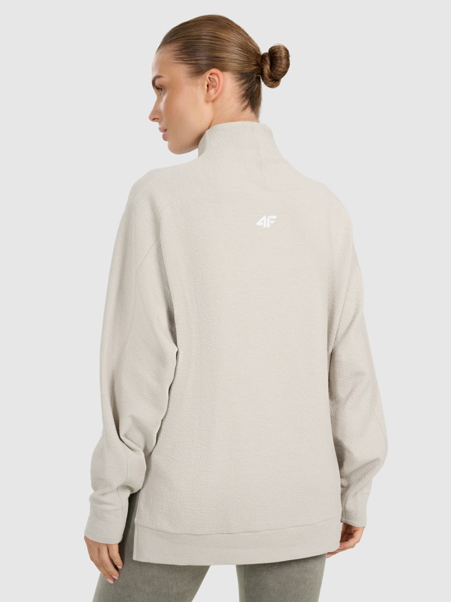 sporta džemperis sweatshirt fnk creme 4f waw25tfswf589 12s 6