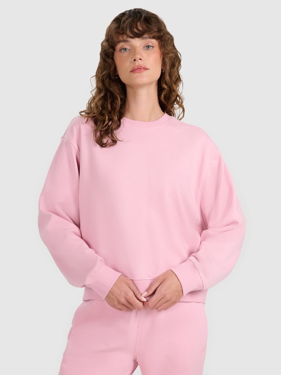 sporta džemperis sweatshirt light pink 4f wmm00tswsf1765 56s