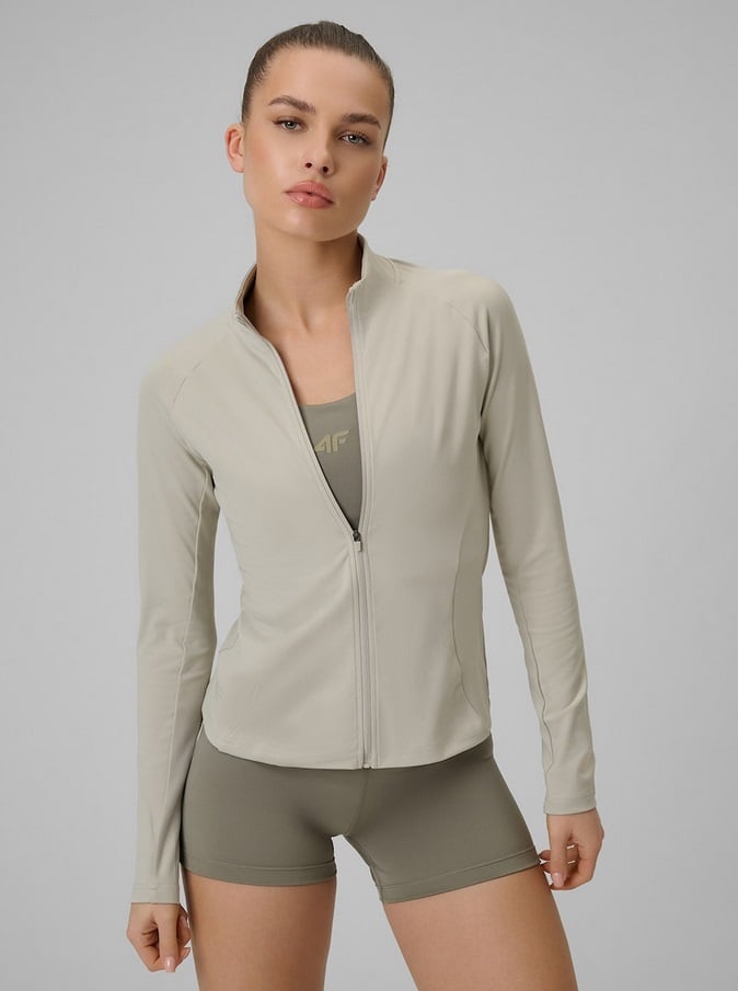 sporta jaka sweatshirt fnk creme 4f wss26tfswf0850 12s