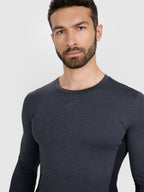 sporta krekls longsleeve fnk anthracite melange 4f wmm00tflom507 22m
