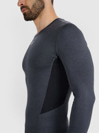 sporta krekls longsleeve fnk anthracite melange 4f wmm00tflom507 22m 1