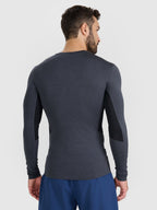 sporta krekls longsleeve fnk anthracite melange 4f wmm00tflom507 22m 2